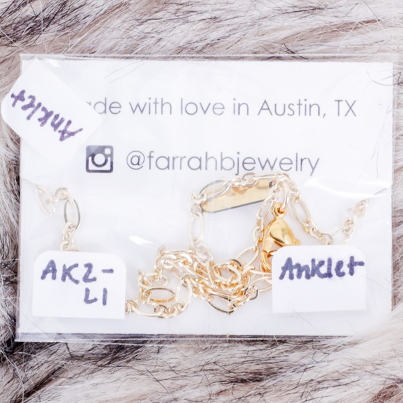 NWT Farrah B Lightning Charm Anklet - Picture 2 of 2